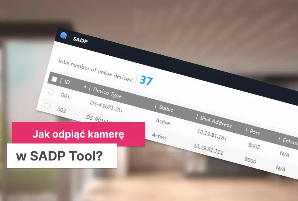 Próba resetu hasła w kamerze