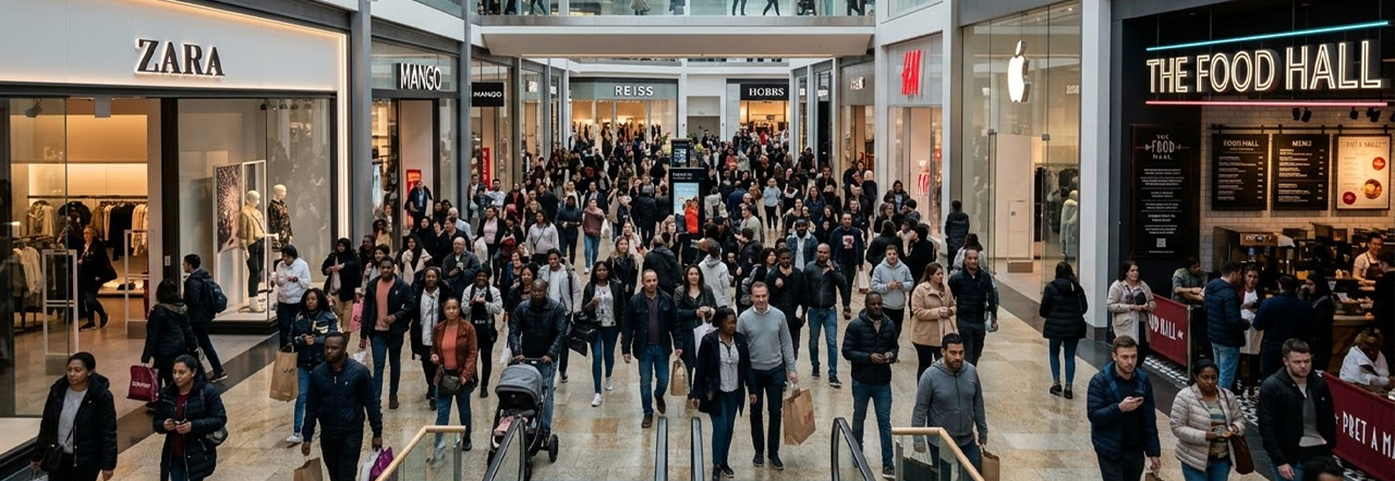 Analiza przepływu ludzi galerii handlowej