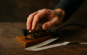 Pierwszy system alarmowy - kod Morse’a i telegraf